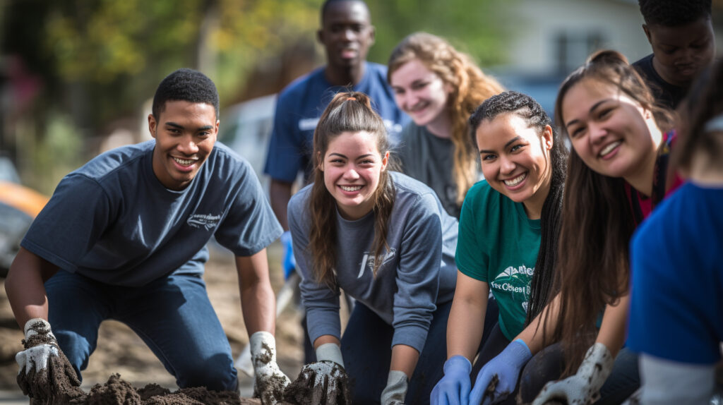 College Student Volunteering