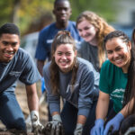 College Student Volunteering